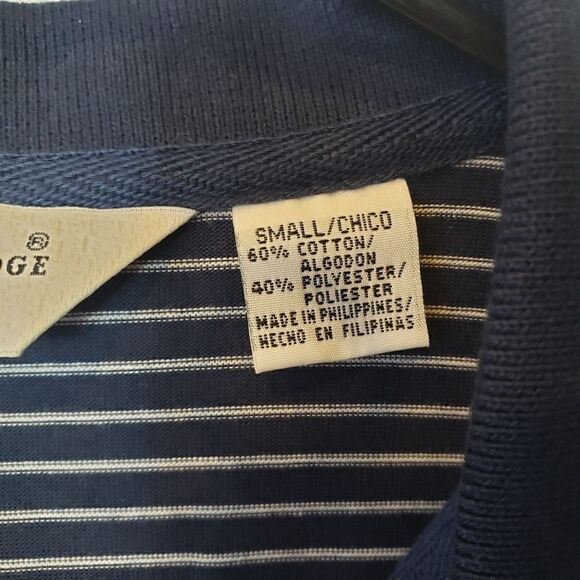 KNIGHTSBRIDGE Moisture Wicking Striped Polo Shirt - Picture 7 of 7